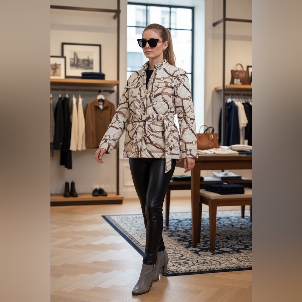 Ralph Lauren Belted Quilted Jacket